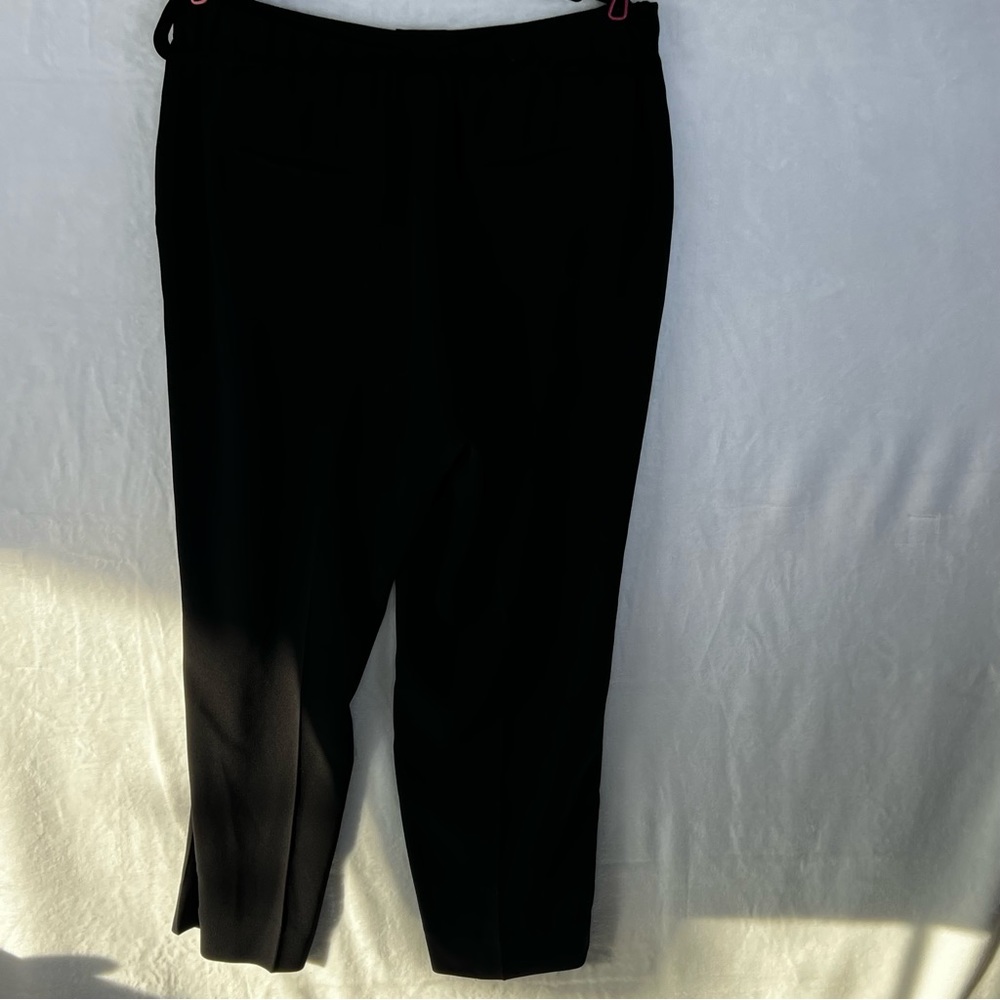 Plus Size J. Crew Black Dress Pants Loose Flowy Business Casual Elastic Size 14 - Picture 5 of 14